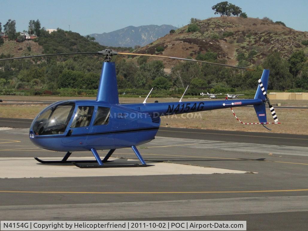 N4154G, 2008 Robinson R44 II C/N 12194, Parked west of Norm's Cafe