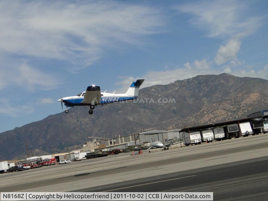 N8168Z, 1980 Piper PA-28R-201T Cherokee Arrow III C/N 28R-8031074, Lifting off from runway 24