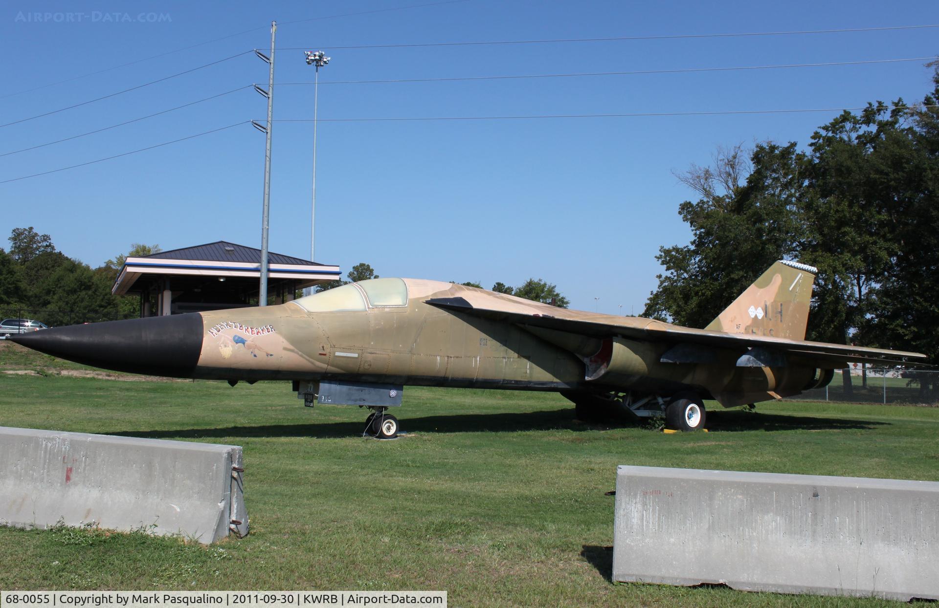 68-0055, 1968 General Dynamics F-111E Aardvark C/N A1-224, General Electric F-111E