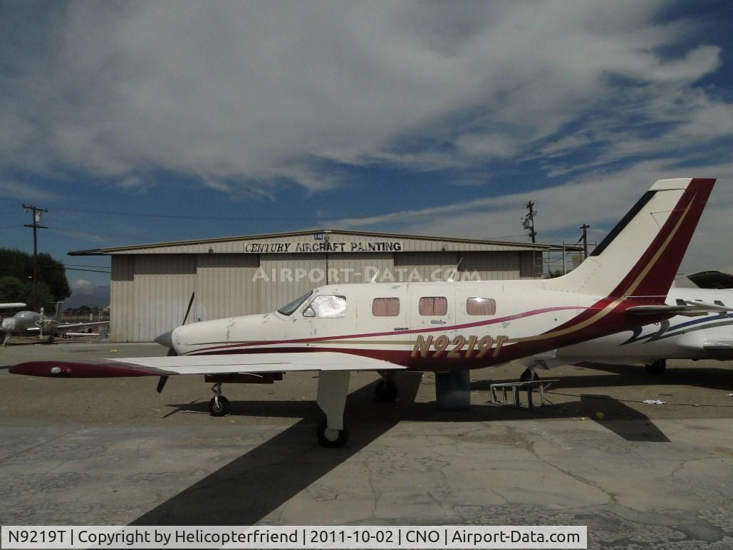 N9219T, 1985 Piper PA-46-310P Malibu C/N 46-8608015, Parked inside the paint shop fence