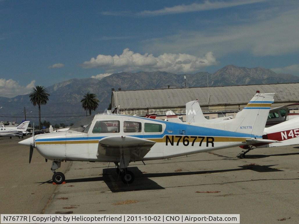 N7677R, 1970 Beech C23 Sundowner 180 Sundowner 180 C/N M-1288, Parked in the northwest parking area