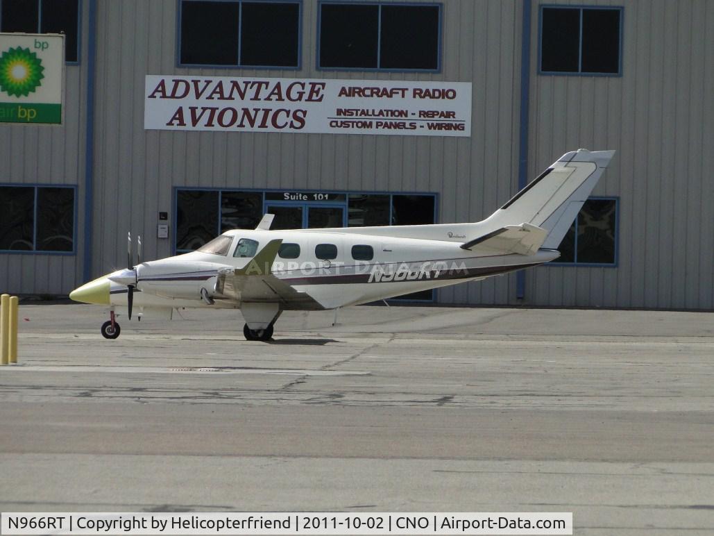 N966RT, 1980 Beech B-60 Duke C/N P-540, Parked near Advanced Avionics