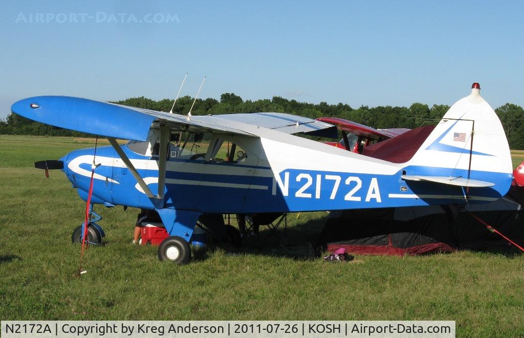 N2172A, 1952 Piper PA-22 Tri-Pacer C/N 22-589, EAA AirVenture 2011