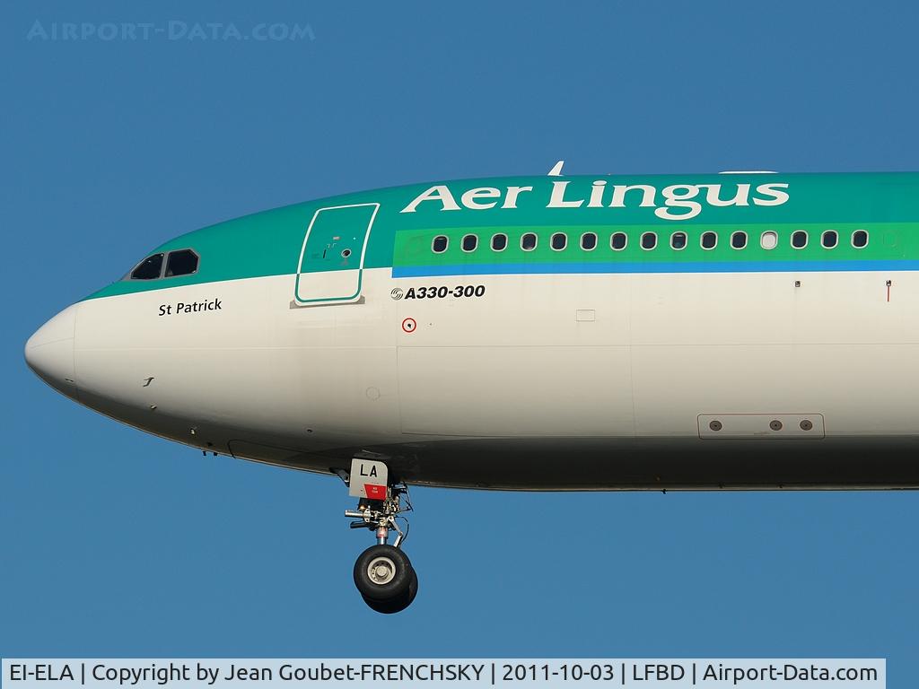 EI-ELA, 2010 Airbus A330-302X C/N 1106, AER LINGUS landing 23