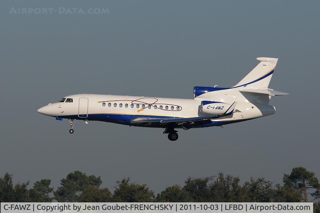 C-FAWZ, 2009 Dassault Falcon 7X C/N 65, The Craig Evan Corporation landing 23