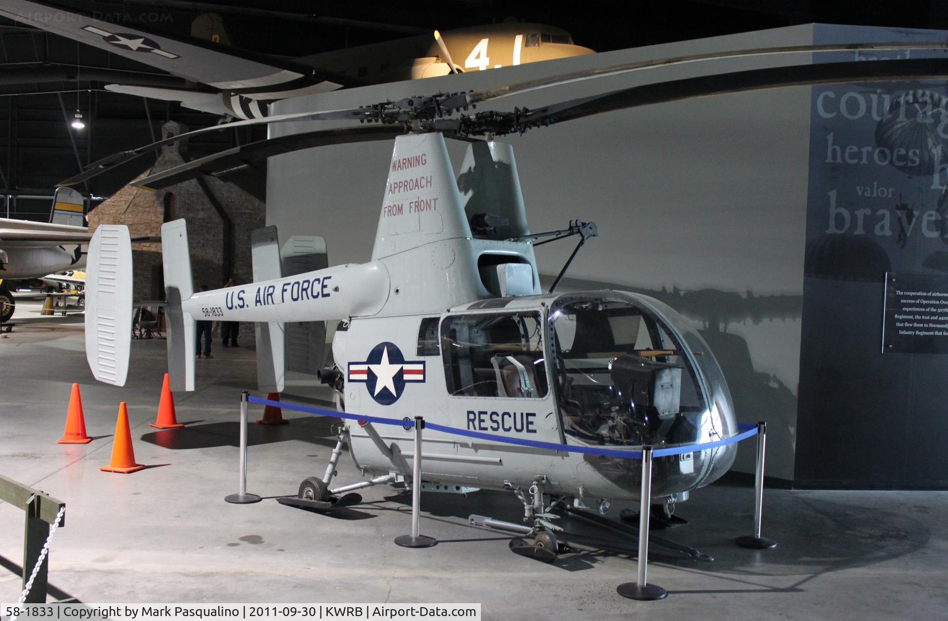 58-1833, 1958 Kaman HH-43A Huskie C/N n/a, Kaman HH-43A