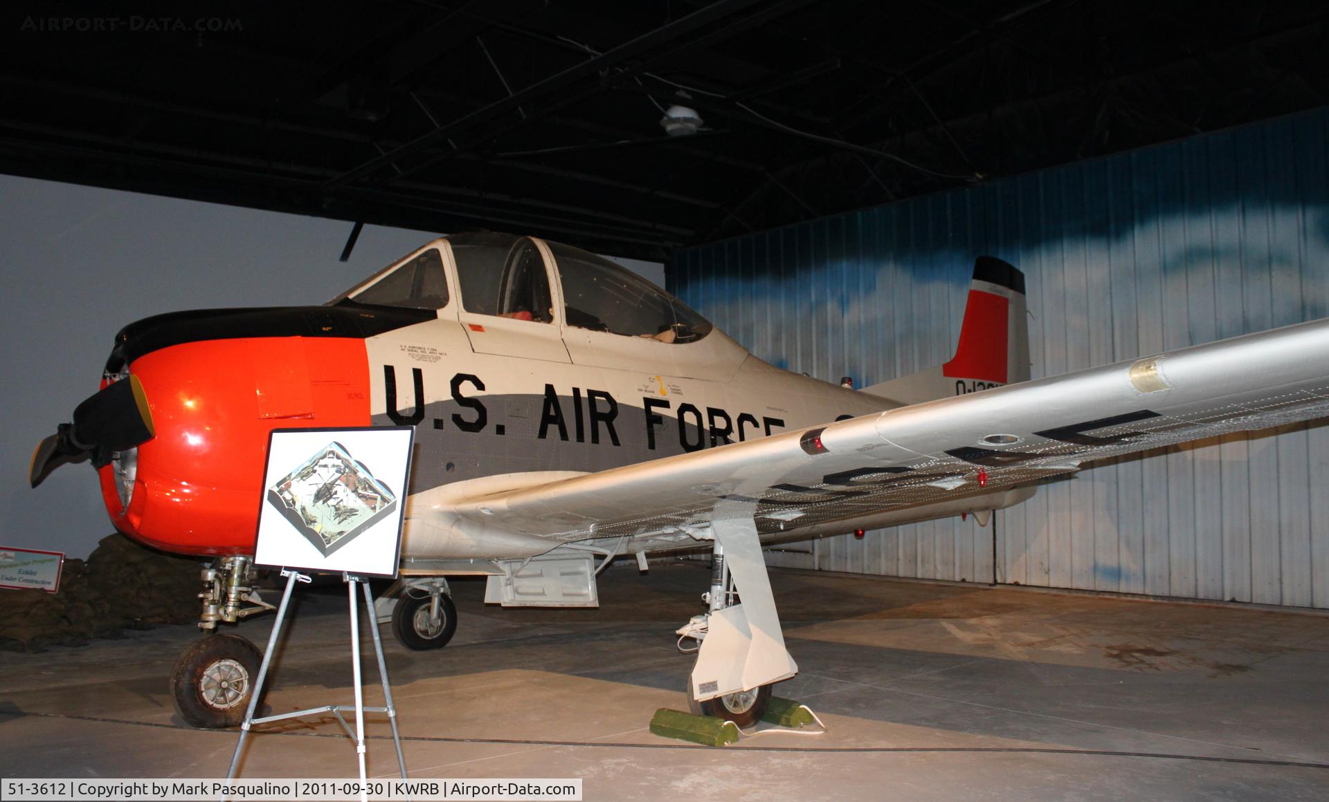 51-3612, 1951 North American T-28A Trojan C/N 174-150, North American T-28A