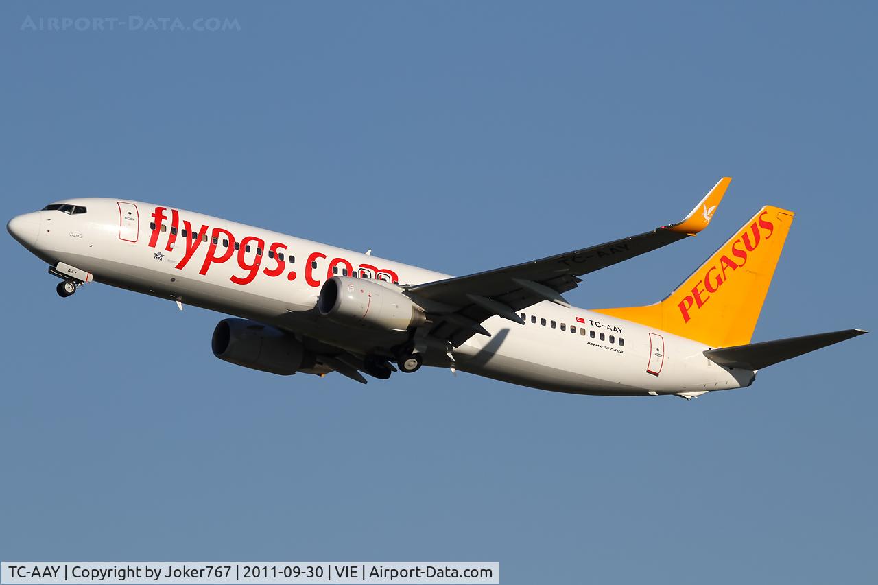 TC-AAY, 2010 Boeing 737-82R C/N 40874, Pegasus Airlines
