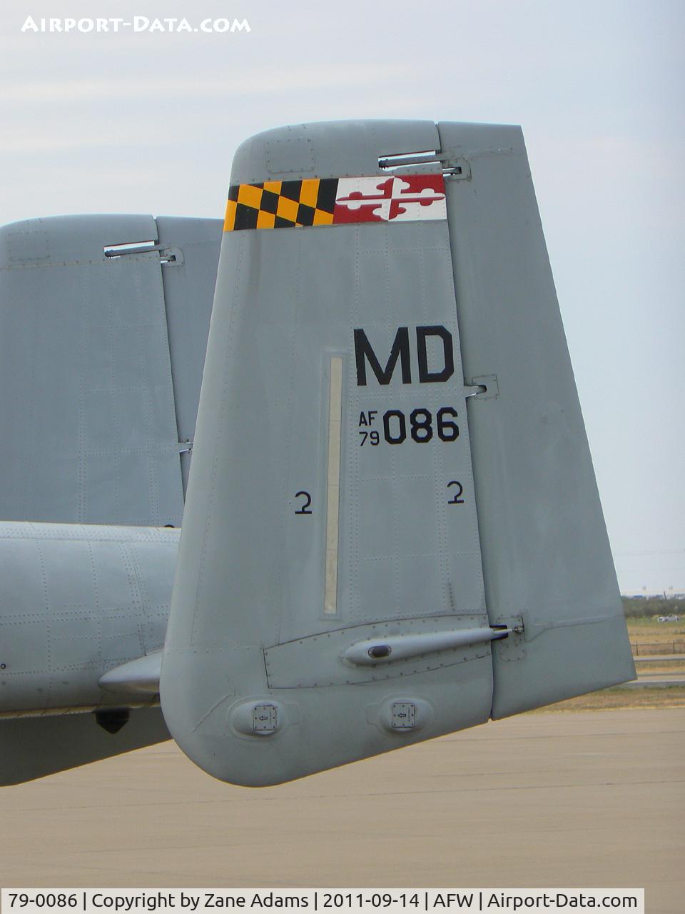 79-0086, 1979 Fairchild Republic A-10A Thunderbolt II C/N A10-0350, At Alliance Airport - Fort Worth, TX
