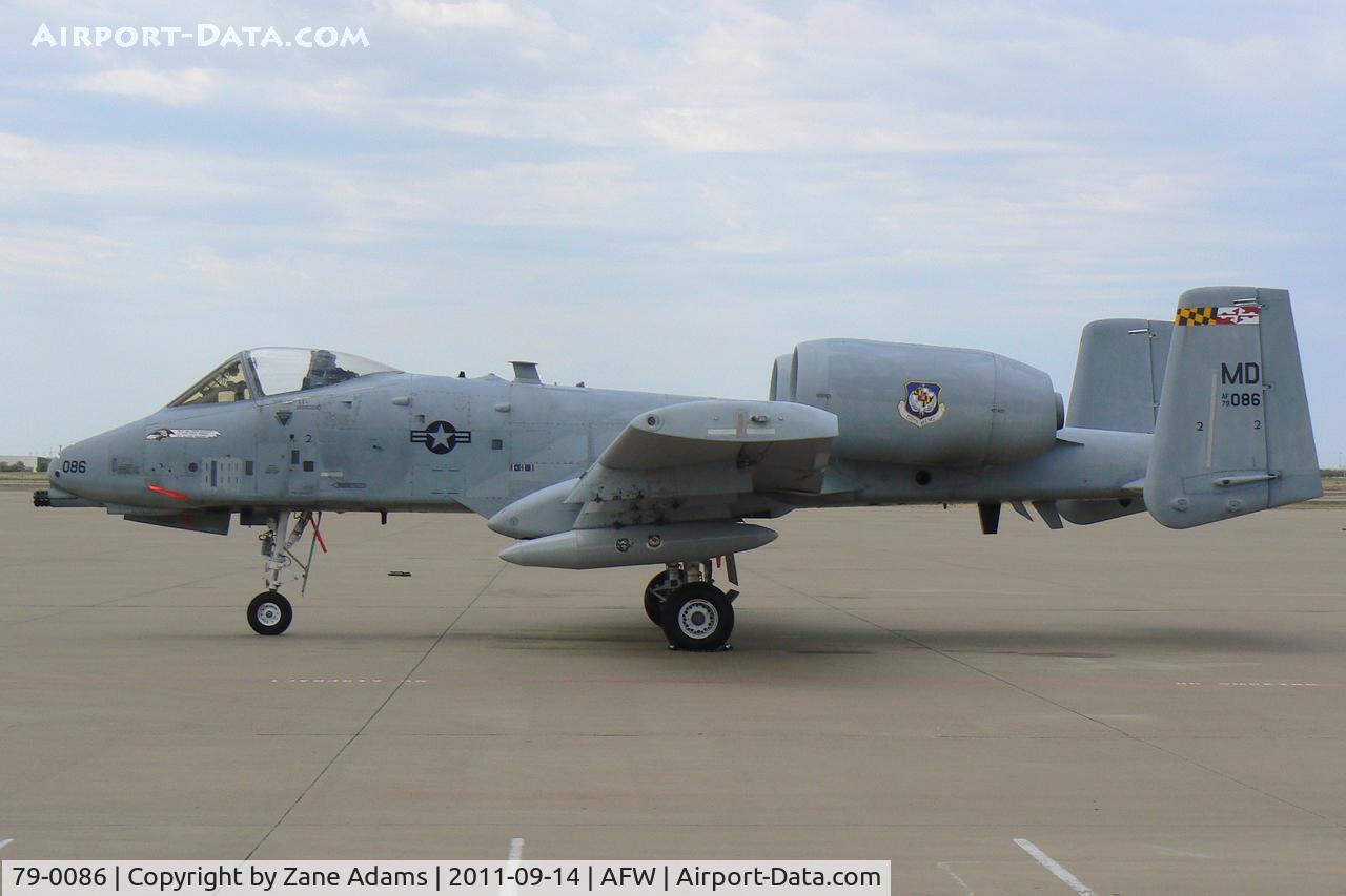 79-0086, 1979 Fairchild Republic A-10A Thunderbolt II C/N A10-0350, At Alliance Airport - Fort Worth, TX