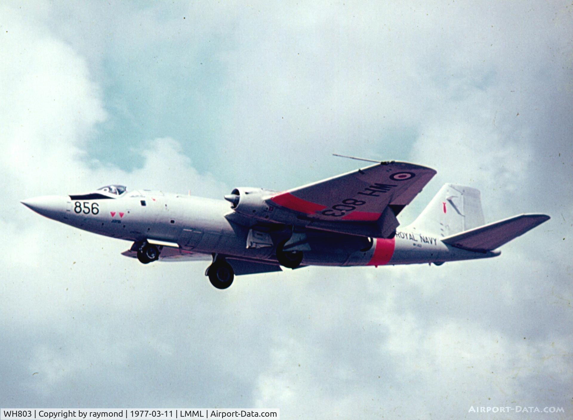 WH803, 1954 English Electric Canberra T.22 C/N EEP71305, Canberra T22 WH803/856 FRADU Royal Navy