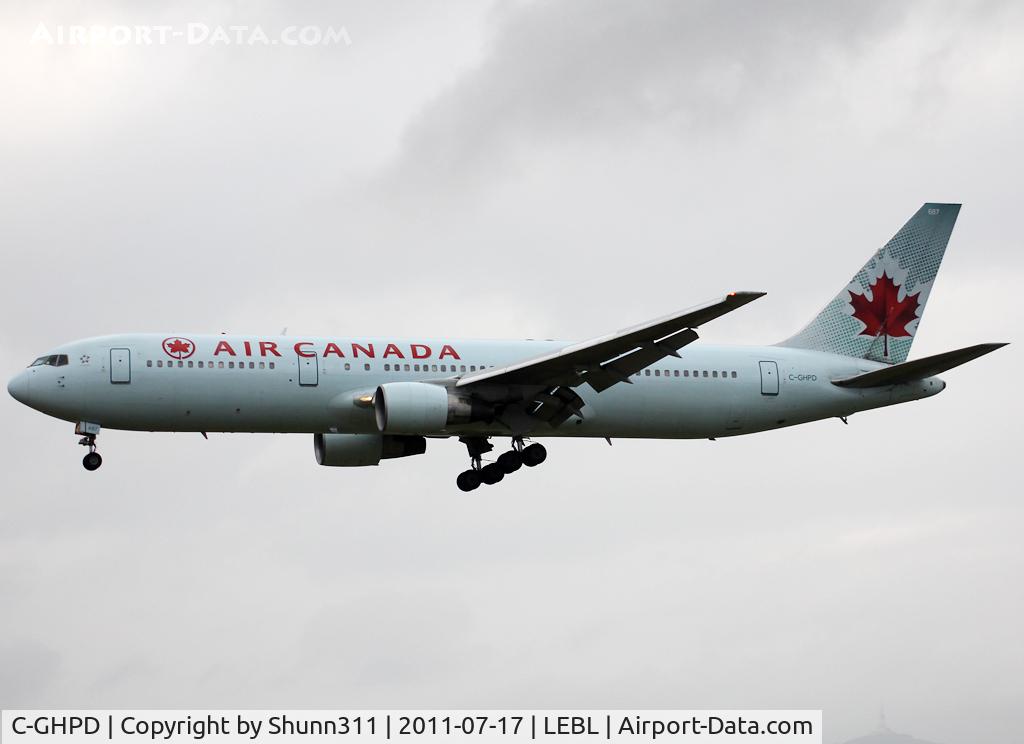 C-GHPD, 1991 Boeing 767-3Y0 C/N 24999, Landing rwy 25R