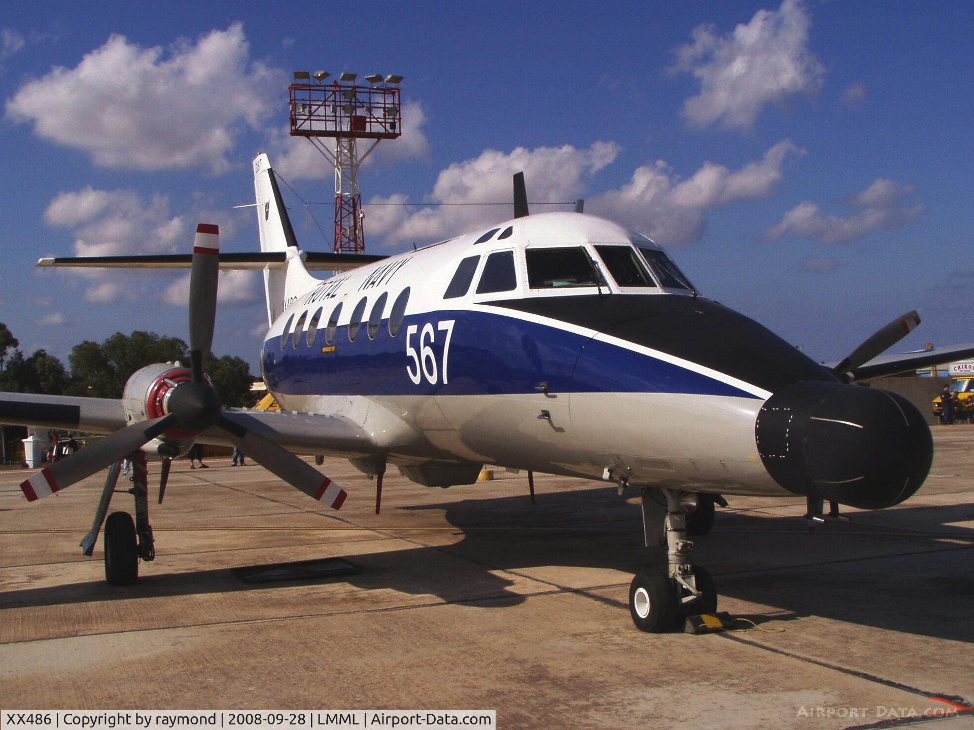 XX486, Scottish Aviation HP-137 Jetstream T.2 C/N 265, Jetstream XX486/567 NAS750 Royal Navy