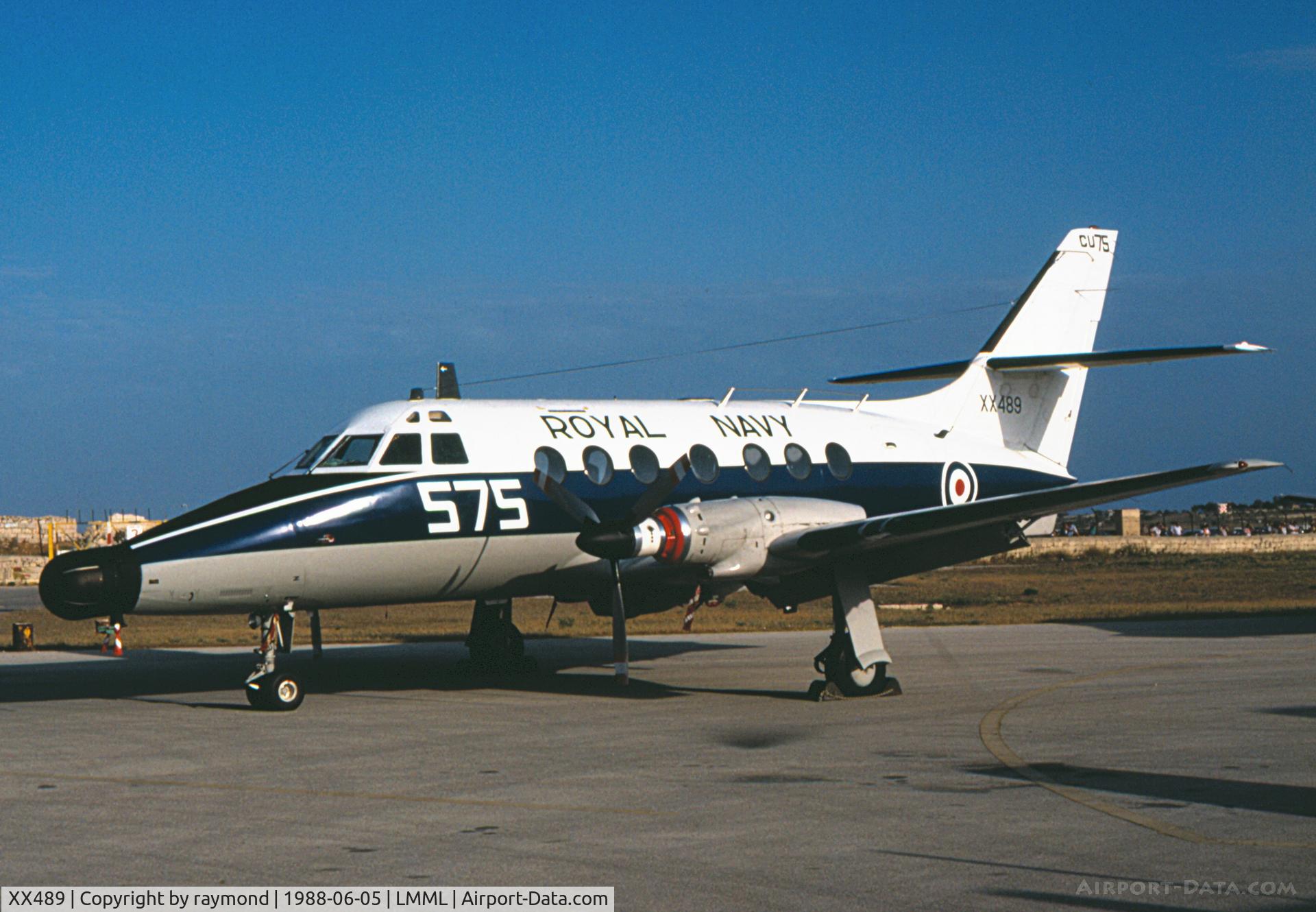 XX489, 1974 Scottish Aviation HP-137 Jetstream T.2 C/N 279, Jetstream XX489/575 NAS750 Royal Navy