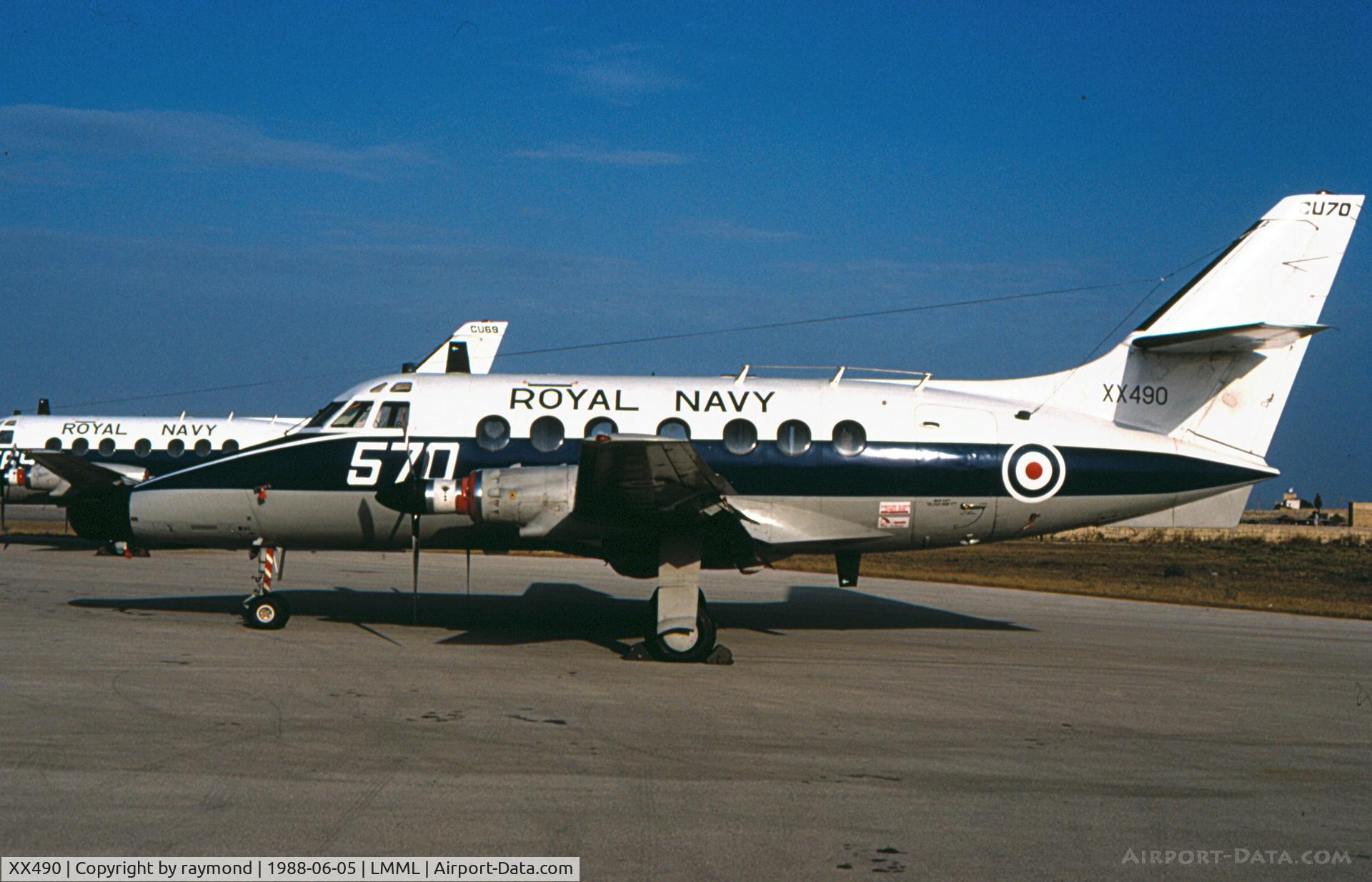 XX490, Scottish Aviation HP-137 Jetstream T.2 C/N 271, Jetstream XX490/570 NAS750 Royal Navy