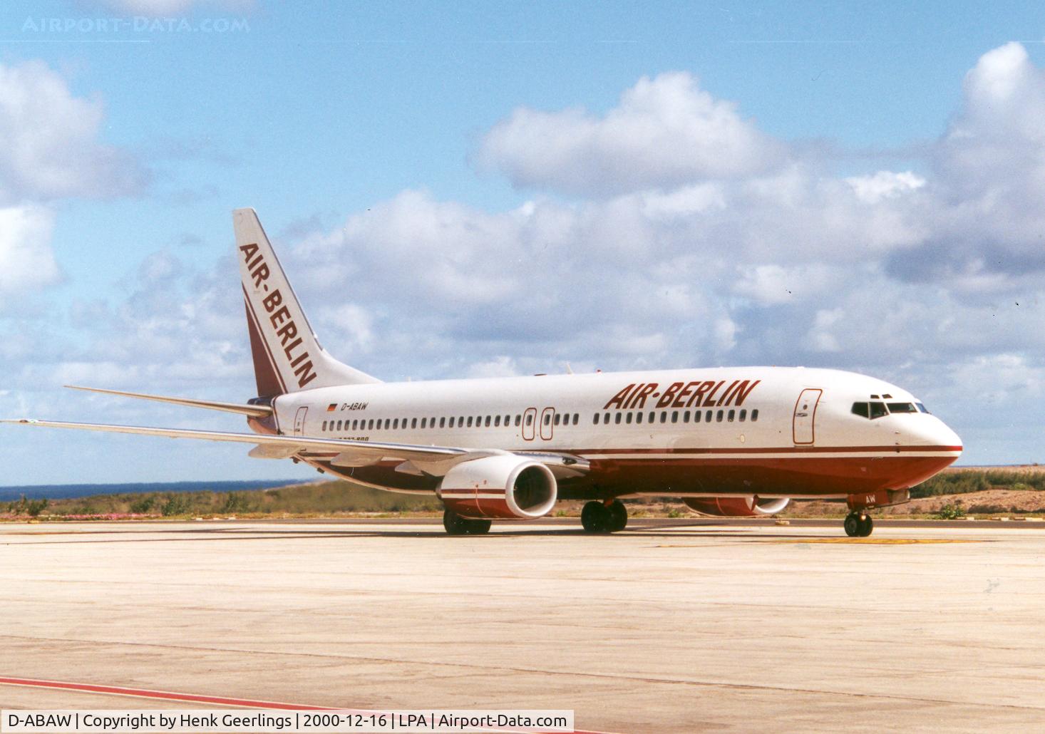 D-ABAW, 2000 Boeing 737-86J C/N 30062, Air Berlin