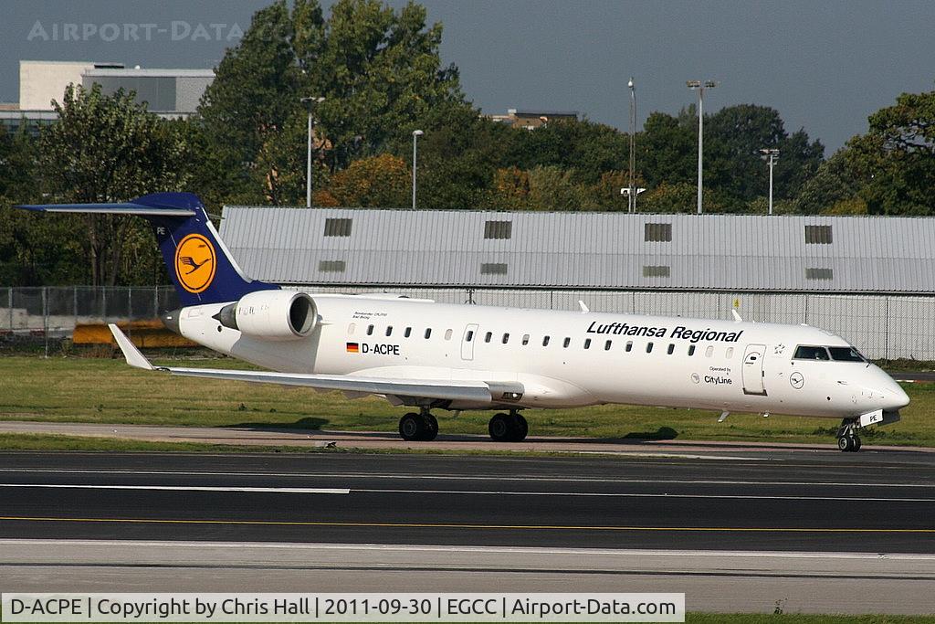 D-ACPE, 2001 Bombardier CRJ-701ER (CL-600-2C10) Regional Jet C/N 10027, Lufthansa Regional