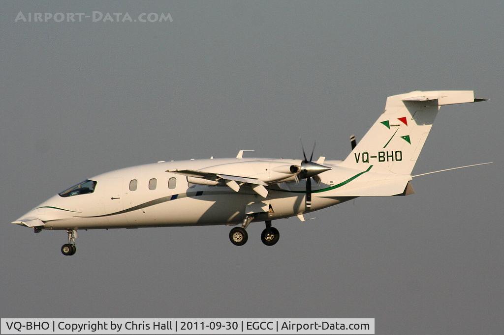 VQ-BHO, 1992 Piaggio P-180 Avanti C/N 1156, Bermudan registered Piaggio based at EGCC