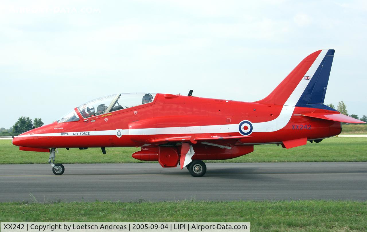 XX242, 1978 Hawker Siddeley Hawk T.1 C/N 078/312078, Red Arrows