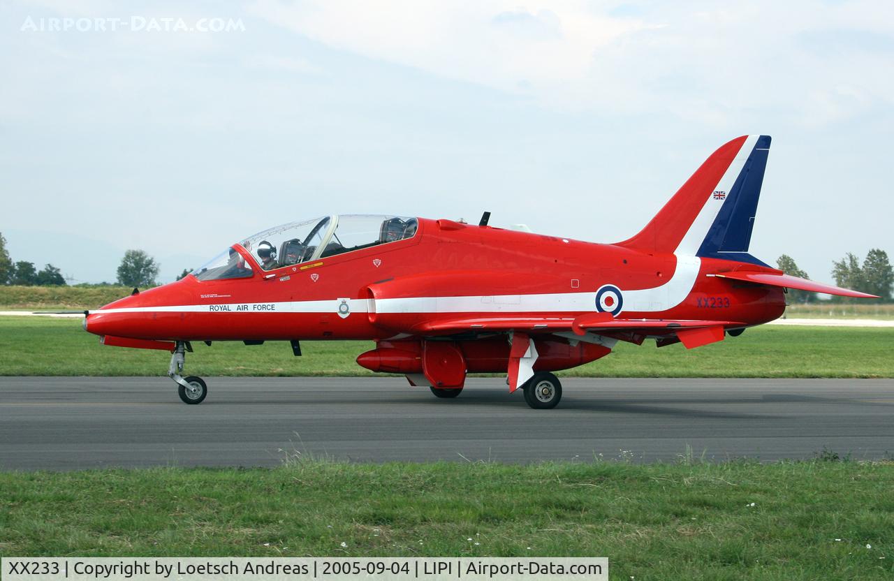 XX233, 1978 Hawker Siddeley Hawk T.1 C/N 069/312069, Red Arrows