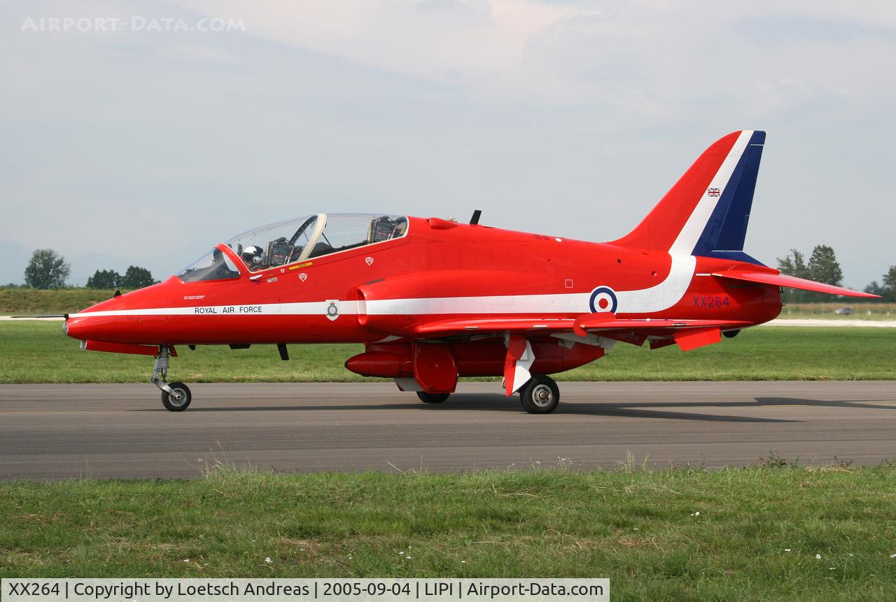 XX264, 1978 Hawker Siddeley Hawk T.1A C/N 100/312100, Red Arrows