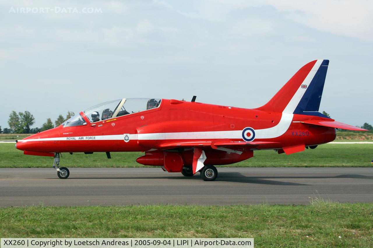 XX260, 1978 Hawker Siddeley Hawk T.1A C/N 096/312096, Red Arrows