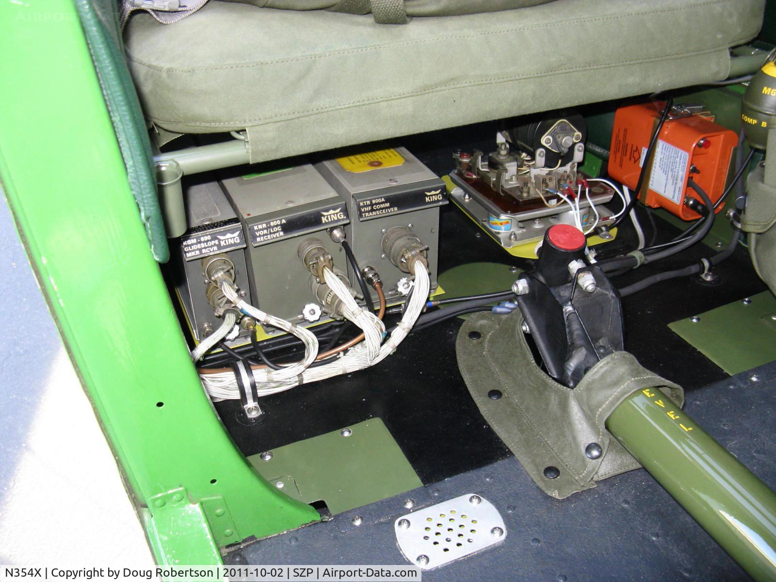 N354X, 1957 Cessna L-19E Bird Dog C/N 24512, 1957 Cessna L-19E BIRD DOG, Continental O-470-11B 213 Hp, King Avionics-Visual Omni Range/Localizer, Glide Slope Marker Beacon, VHF Comm transceiver olive drab boxes