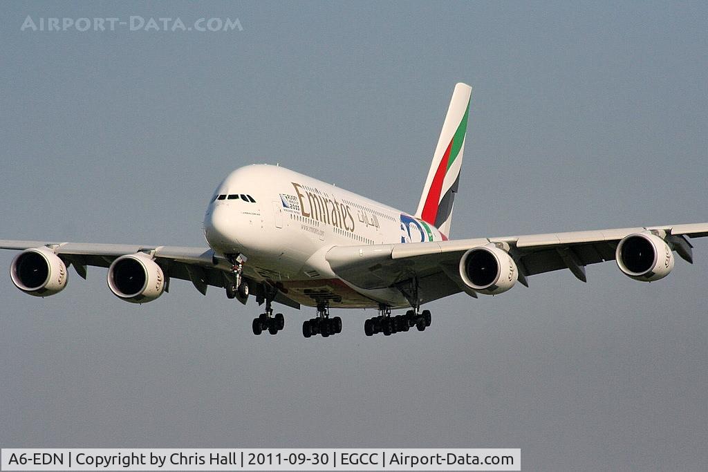 A6-EDN, 2010 Airbus A380-861 C/N 056, Emirates A380 wearing 