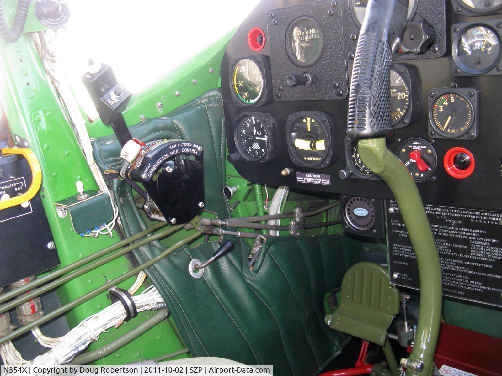 N354X, 1957 Cessna L-19E Bird Dog C/N 24512, 1957 Cessna L-19E BIRD DOG, Continental O-470-11B 213 Hp, throttle, mixture and carburetor heat controls