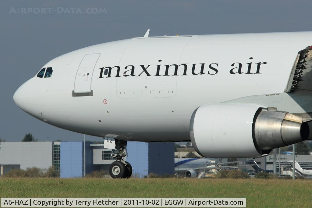 A6-HAZ, 2006 Airbus A300B4-622R(F) C/N 837, Maximus Air's Airbus A300B4-622R, c/n: 837 on the roll at Luton