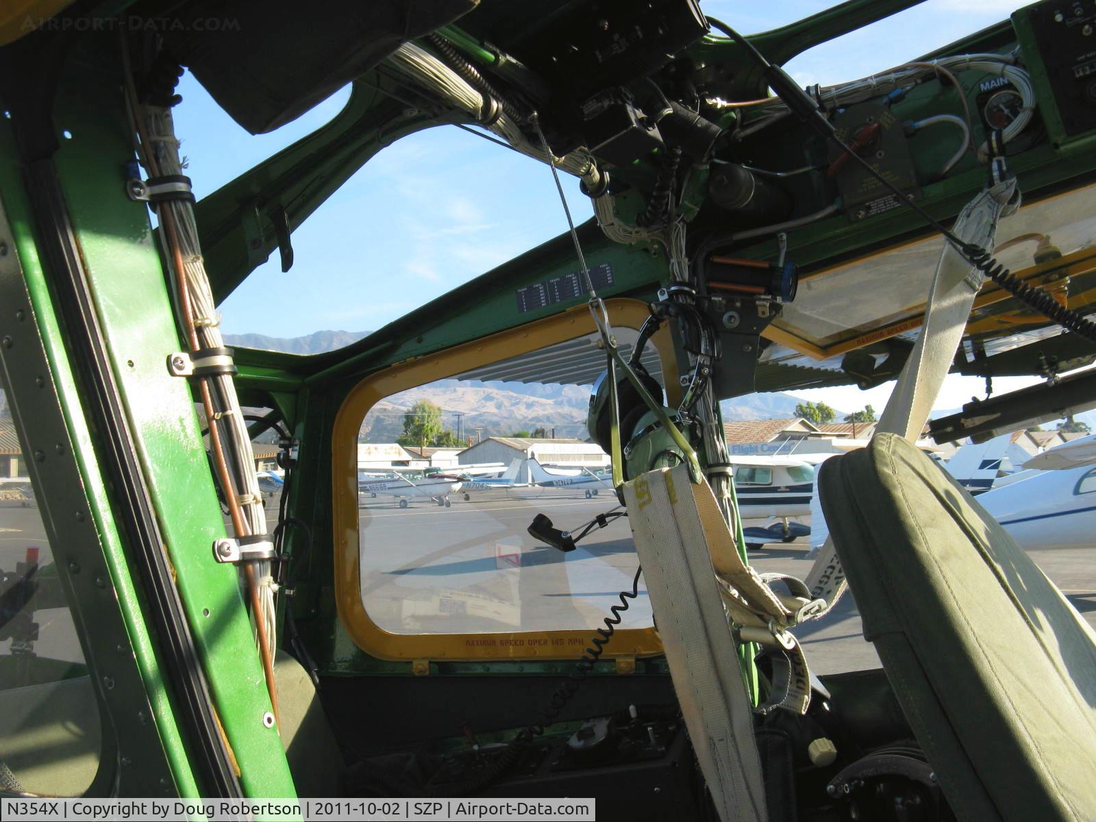 N354X, 1957 Cessna L-19E Bird Dog C/N 24512, 1957 Cessna L-19E BIRD DOG, Continental O-470-11B 213 Hp, rear seat headset