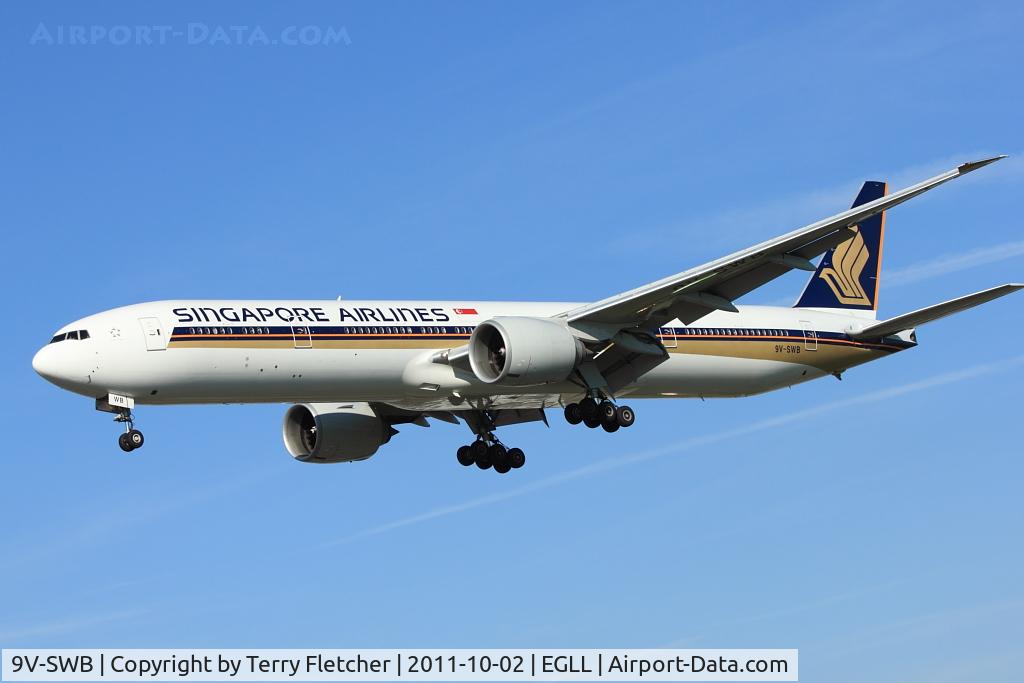 9V-SWB, 2006 Boeing 777-312/ER C/N 33377, 2006 Boeing 777-312ER, c/n: 33377 at Heathrow