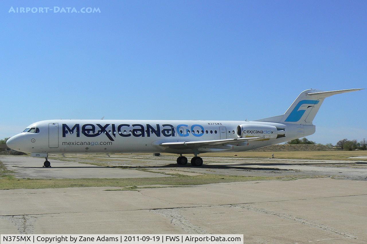 N375MX, 1991 Fokker 100 (F-28-0100) C/N 11375, At Spinks Airport - Fort Worth, TX