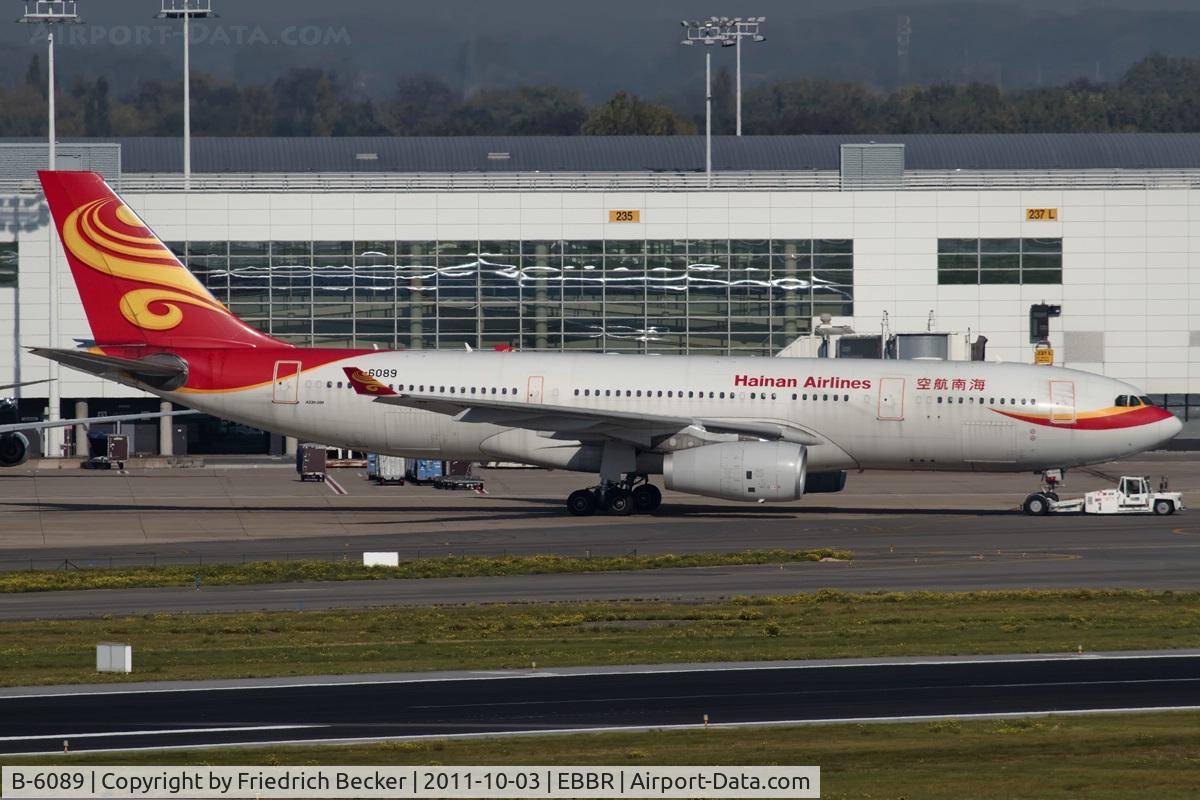 B-6089, 2008 Airbus A330-243 C/N 919, being towed to the gate