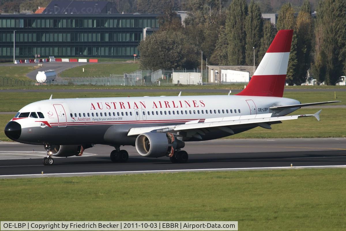 OE-LBP, 1998 Airbus A320-214 C/N 797, decelerating after touchdown