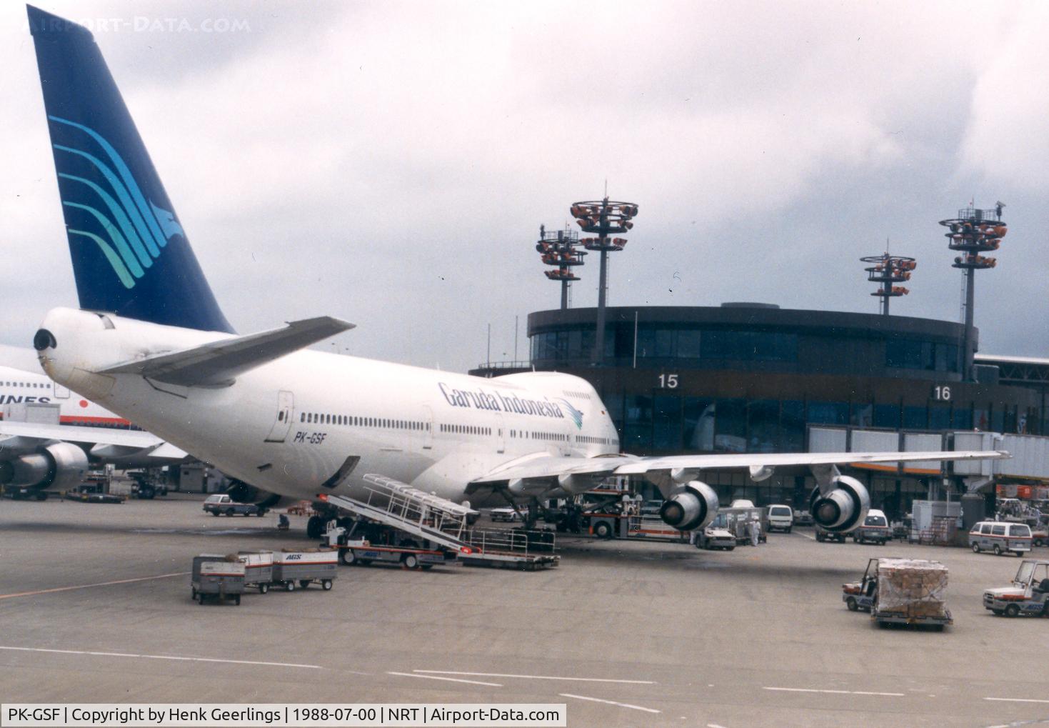 PK-GSF, 1982 Boeing 747-2U3B C/N 22769, Garuda Indonesia