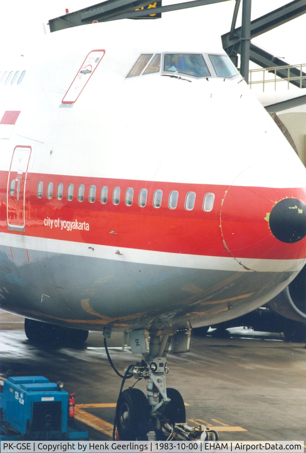 PK-GSE, 1982 Boeing 747-2U3B C/N 22768, Garuda
