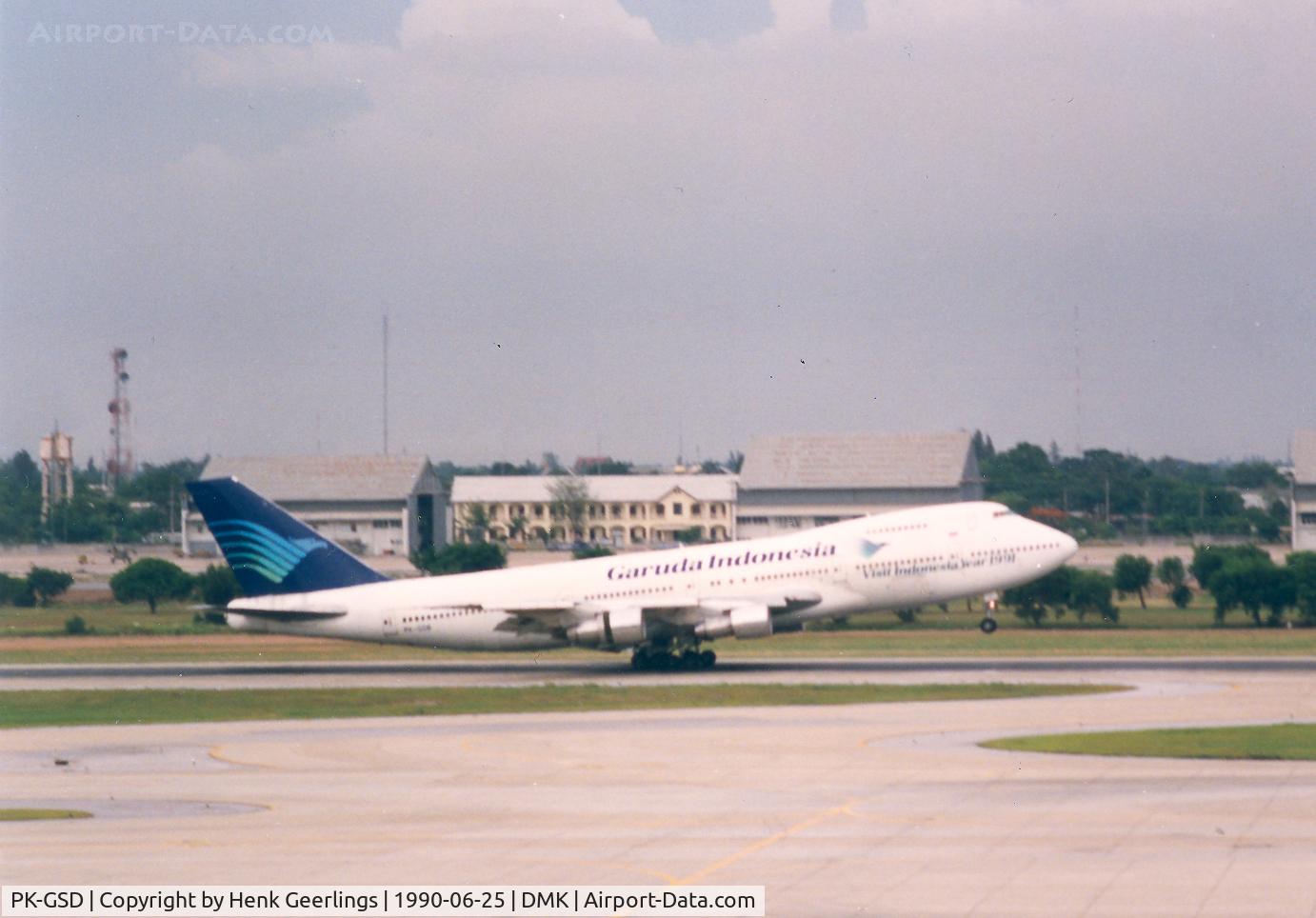 PK-GSD, 1980 Boeing 747-2U3B C/N 22249, Garuda Indonesia