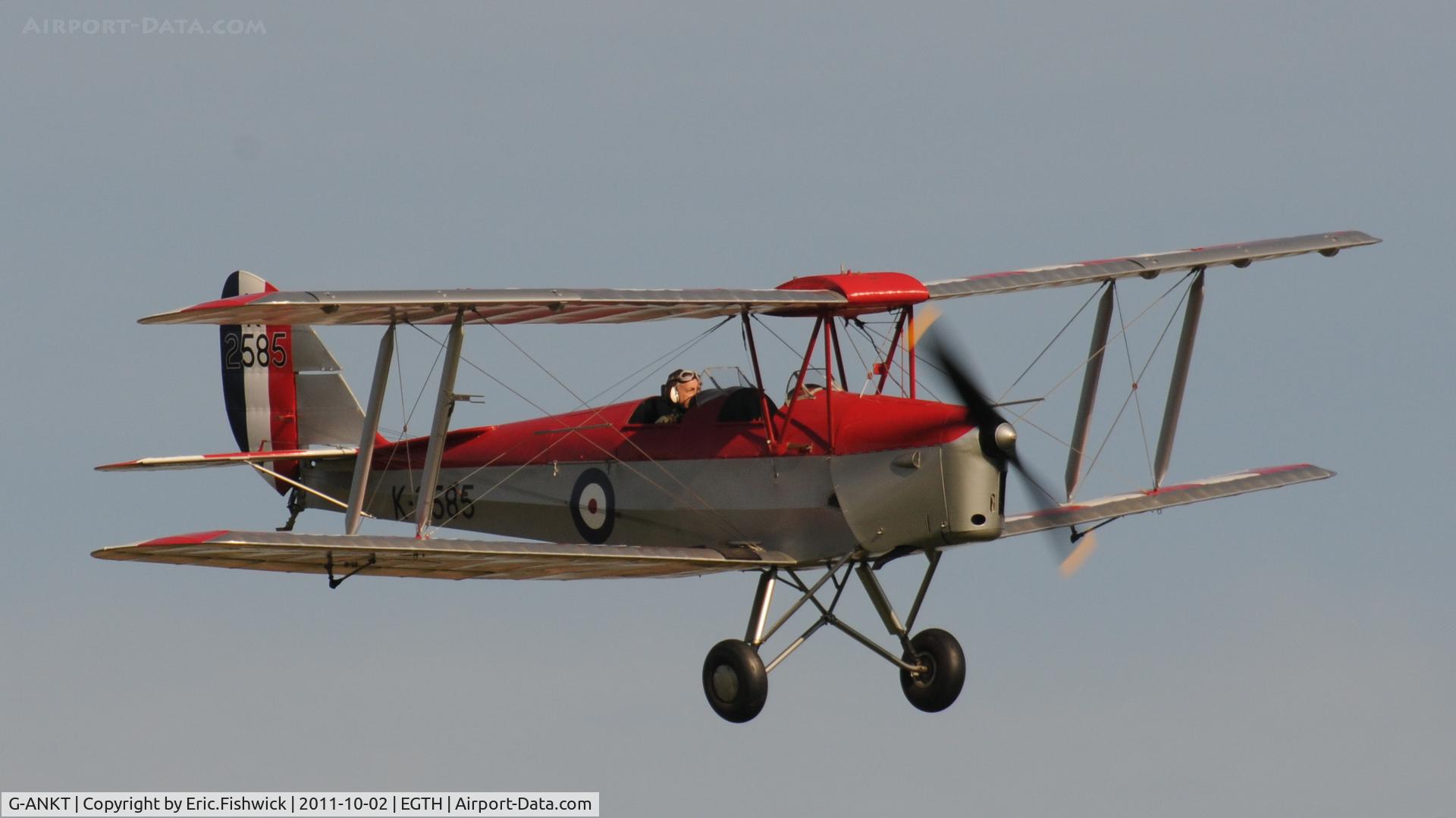 G-ANKT, 1942 De Havilland DH-82A Tiger Moth II C/N 85087, 43. G-ANKT at Shuttleworth Autumn Air Display, October, 2011
