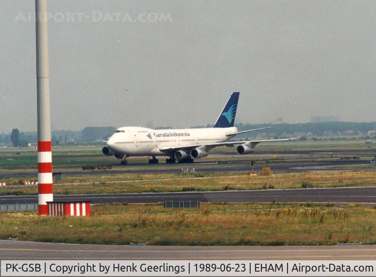 PK-GSB, 1980 Boeing 747-2U3B C/N 22247, Garuda Indonesia.

Extra engine under wing