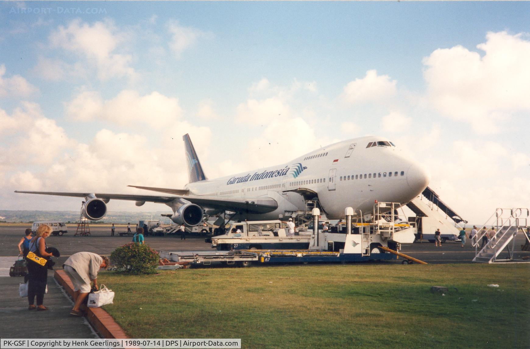 PK-GSF, 1982 Boeing 747-2U3B C/N 22769, Garuda Indonesia