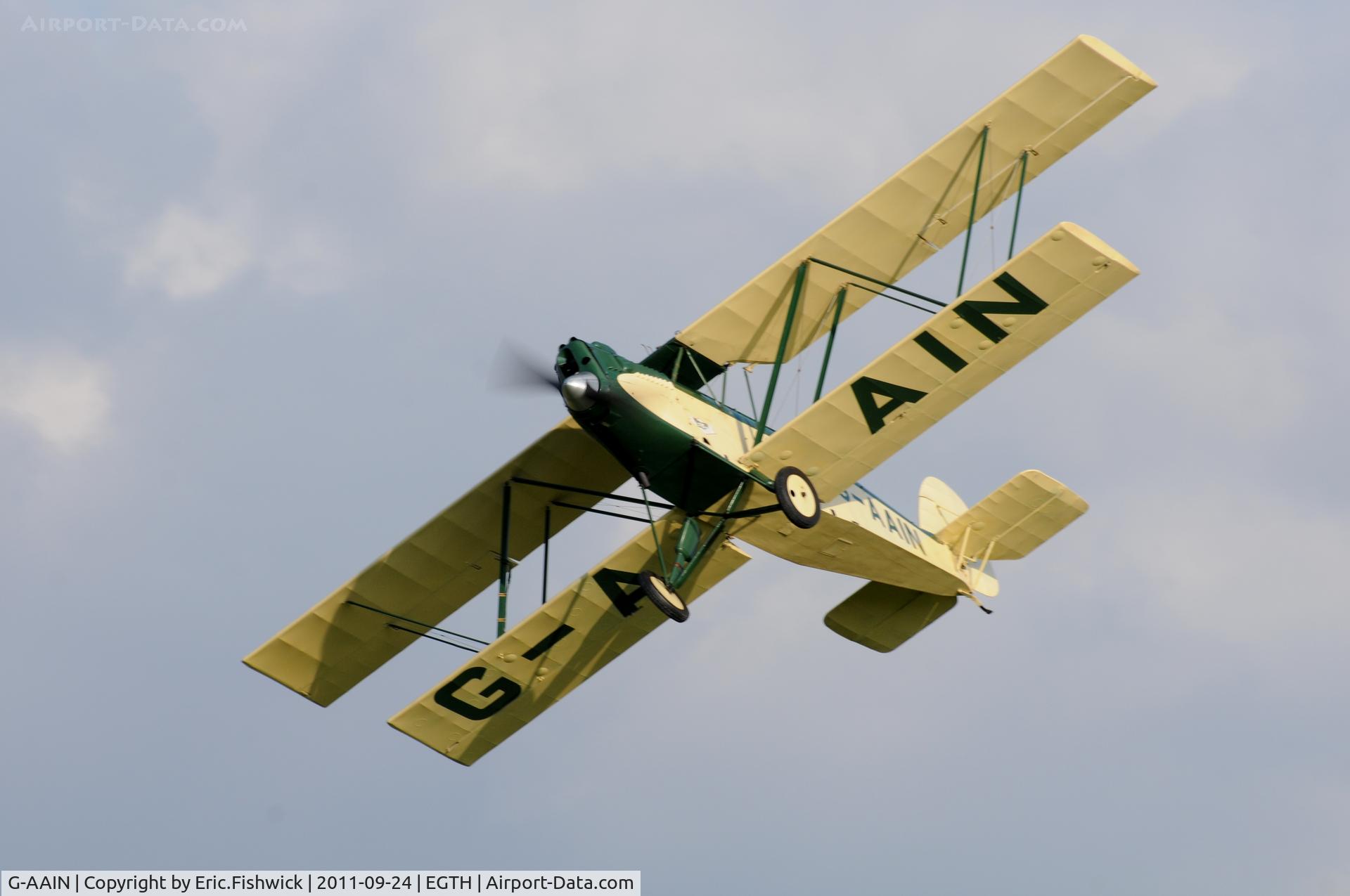 G-AAIN, 1934 Parnall Elf II C/N J.6, 44. G-AAIN at the glorious Shuttleworth Uncovered Air Display, September 2011