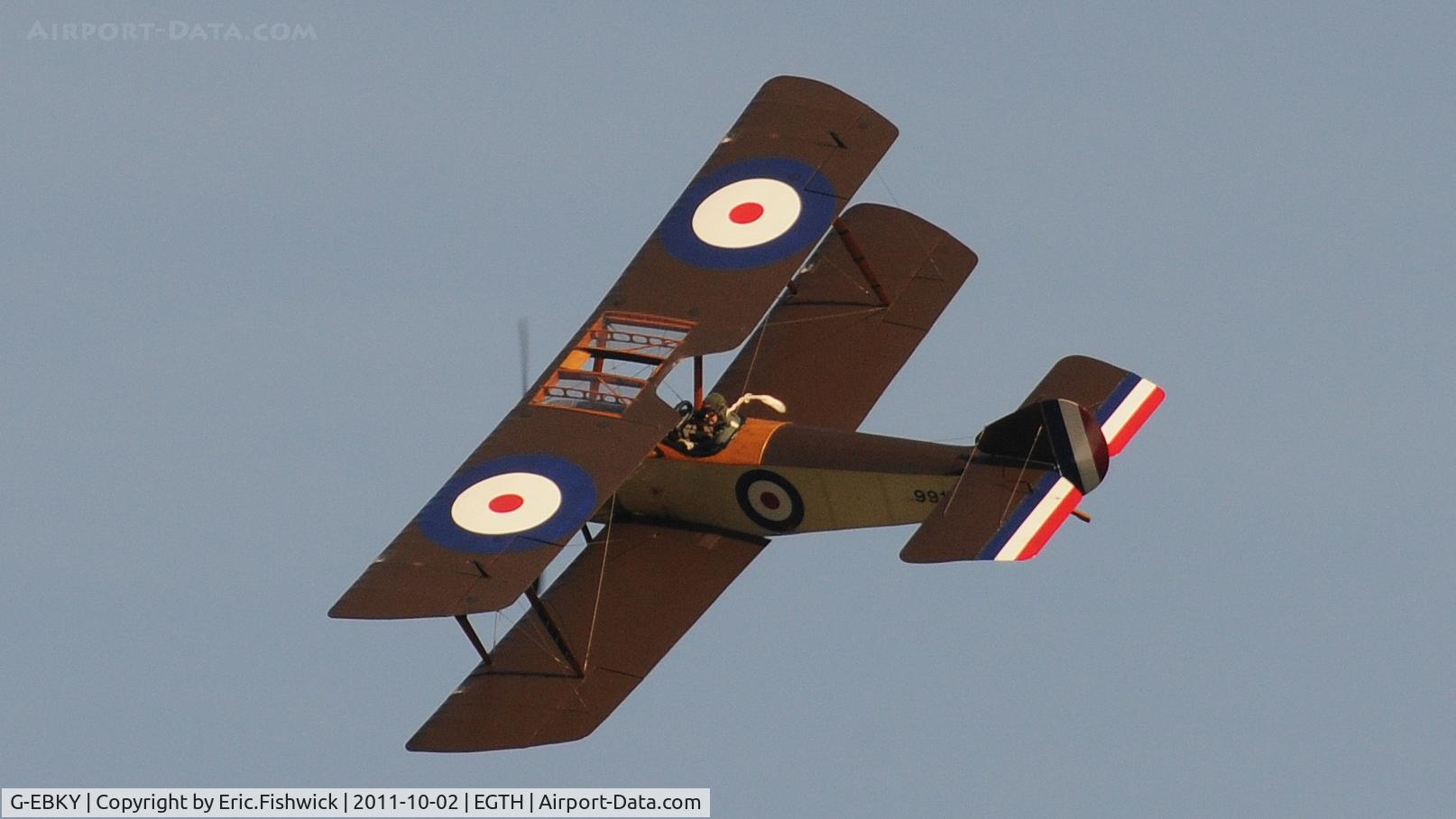 G-EBKY, 1920 Sopwith Pup C/N W/O 3004/14, 41. 9917 at Shuttleworth Autumn Air Display, October, 2011