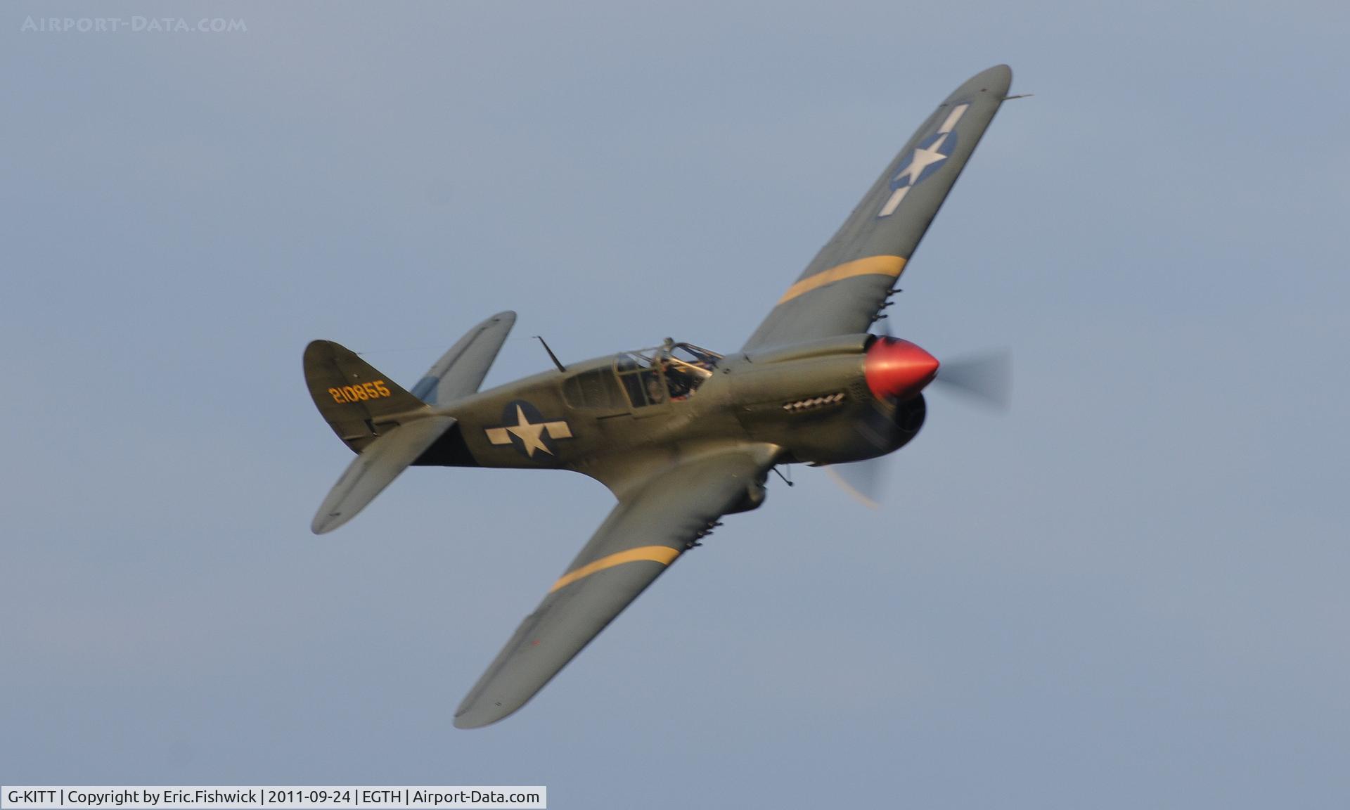 G-KITT, 1943 Curtiss P-40M Warhawk C/N 27490, 43. G-KITT at Shuttleworth Autumn Air Display, October, 2011