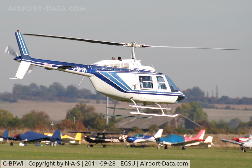G-BPWI, 1980 Bell 206B JetRanger II C/N 3087, Departing for local flight