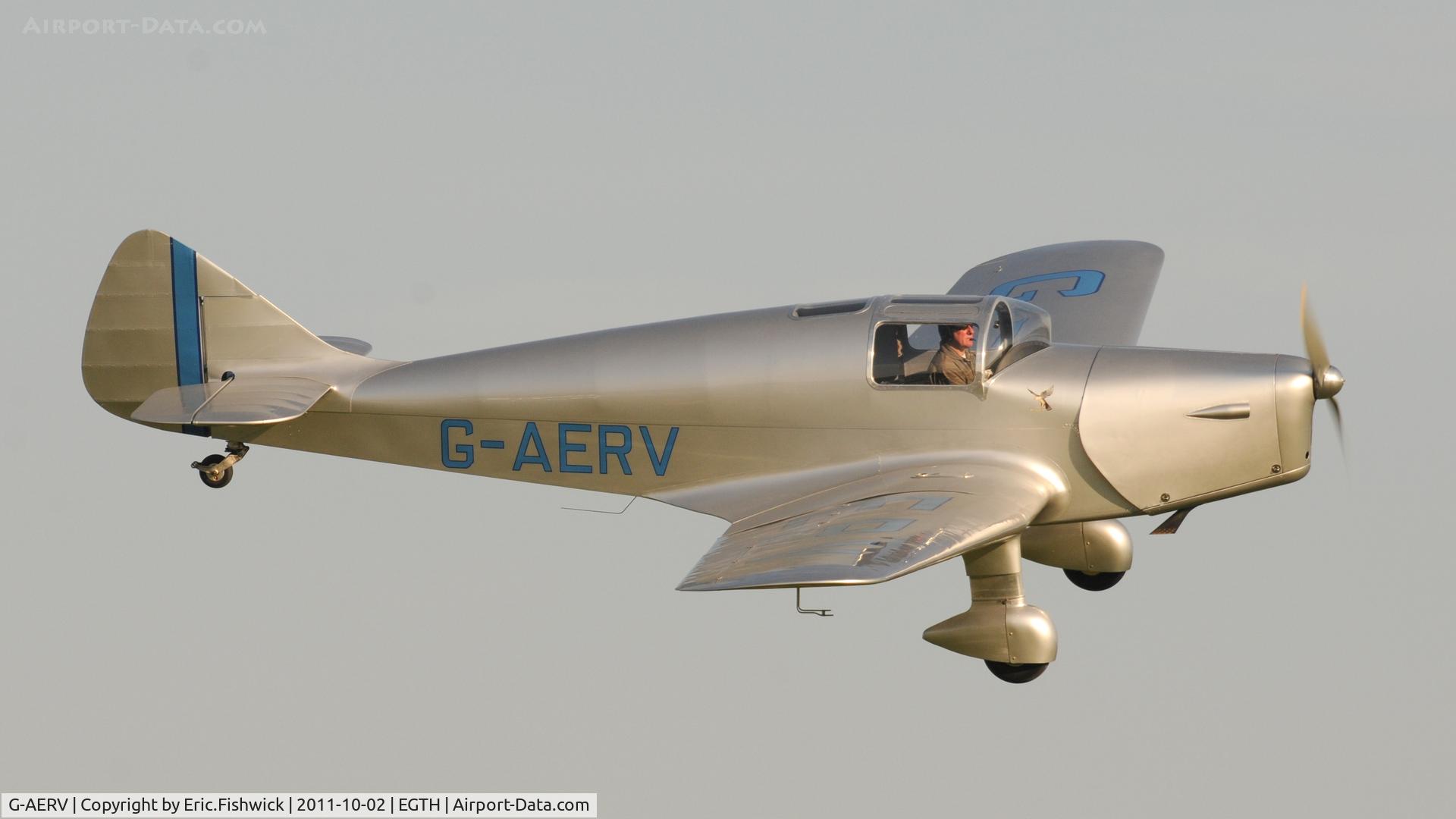 G-AERV, 1936 Miles M11A Whitney Straight C/N 307, 42. G-AERV at  Shuttleworth Autumn Air Display, October, 2011