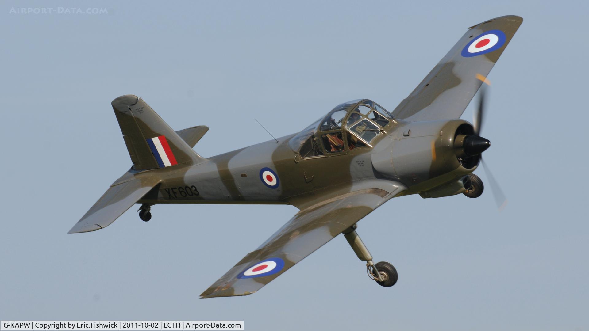 G-KAPW, 1955 Percival P-56 Provost T.1 C/N PAC/56/311, 43. G-KAPW  Shuttleworth Autumn Air Display, October, 2011