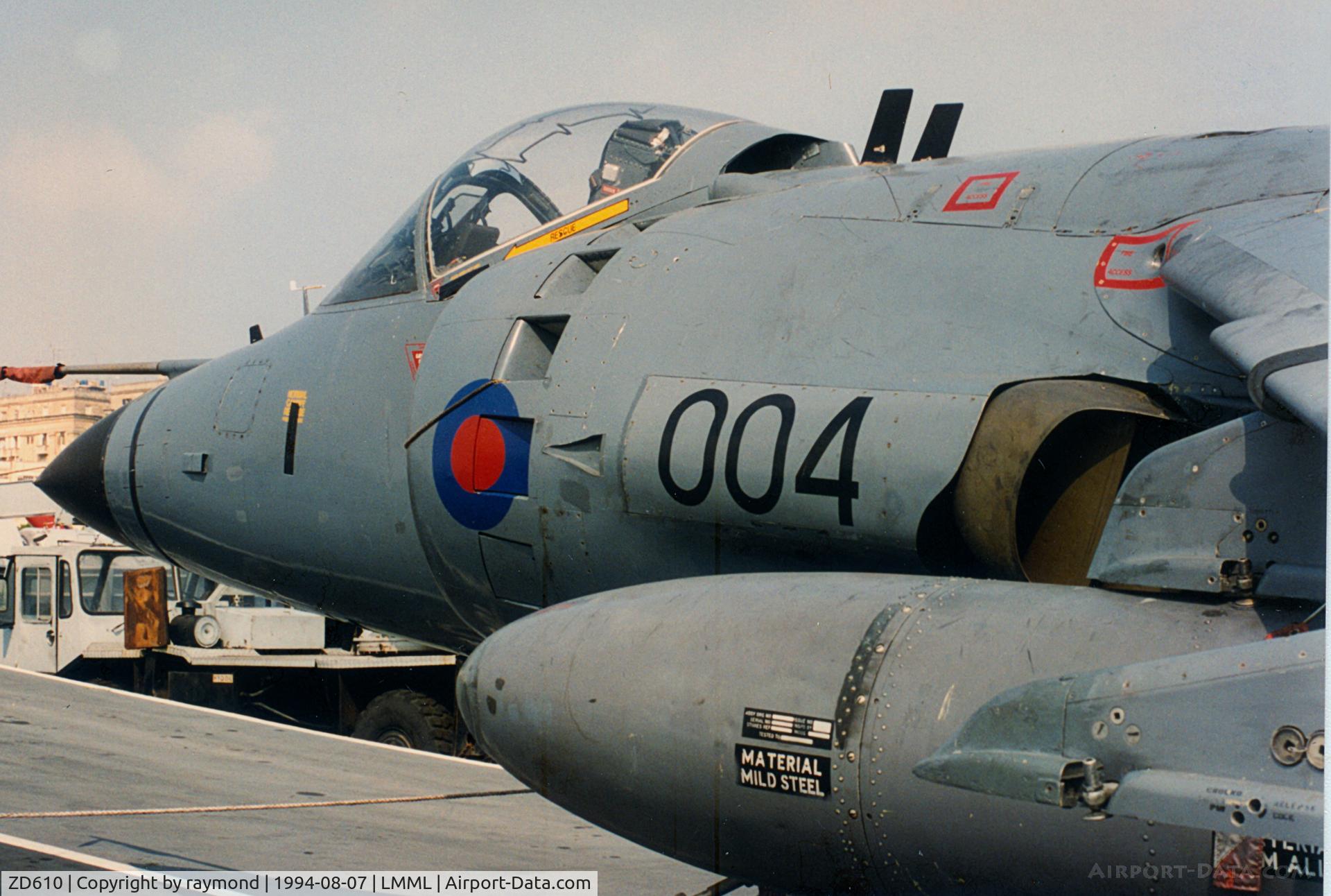 ZD610, 1985 British Aerospace Sea Harrier FRS.1 C/N 41H-912049/B43/P27, Sea Harrier FRS1 ZD610/004 Royal Navy