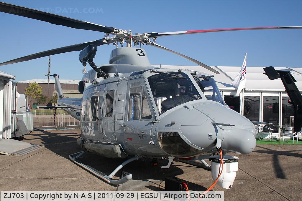 ZJ703, 2002 Bell 412EP Griffin HAR.2 C/N 36296, Static