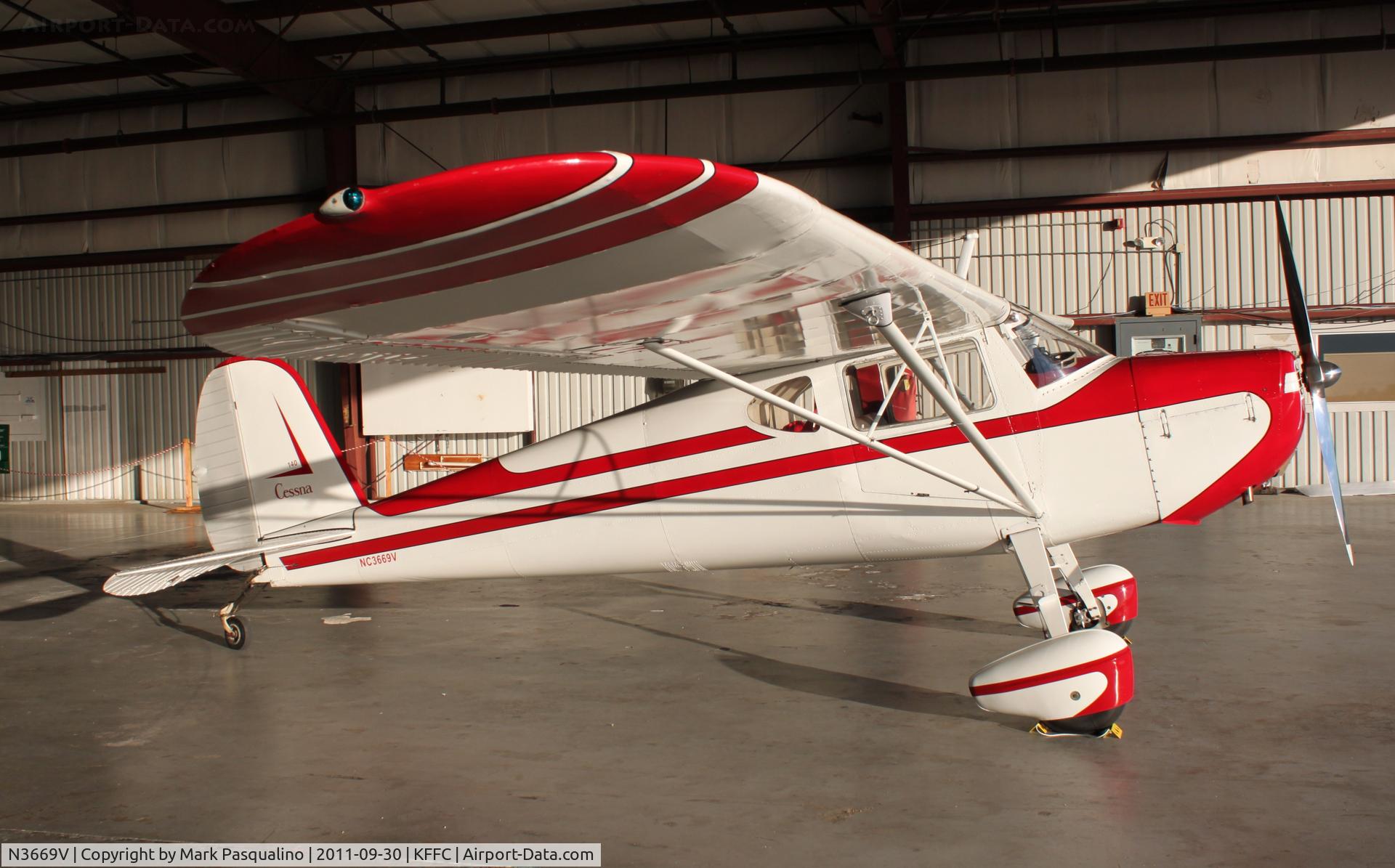 N3669V, 1948 Cessna 140 C/N 14985, Cessna 140